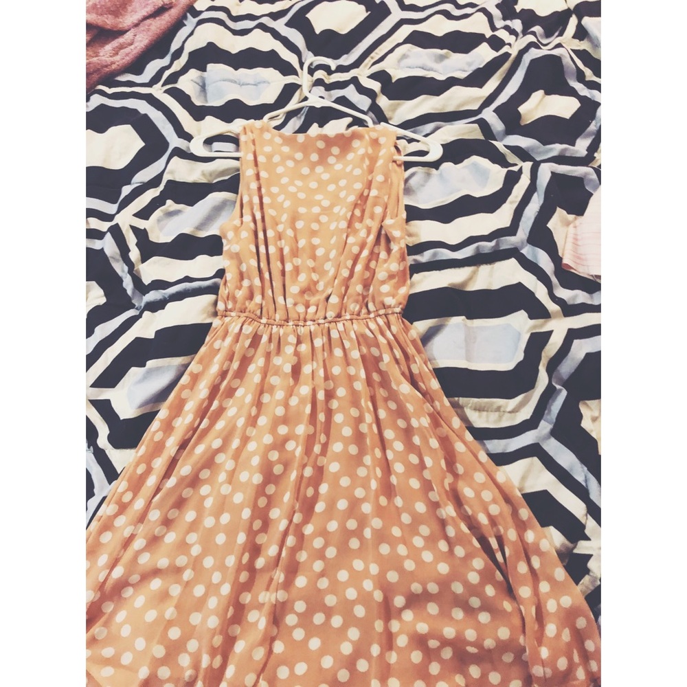 Forever 21 Polka Dot dress - pastel pink